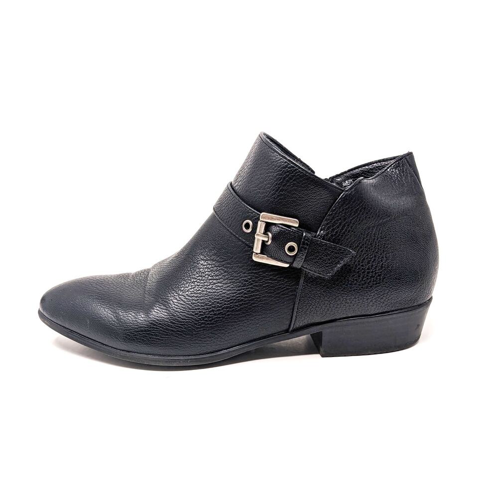 Cloudwalkers Womens 9.5 Wide Shoes Avery Boots Ankle Zip Black Pointed Toe